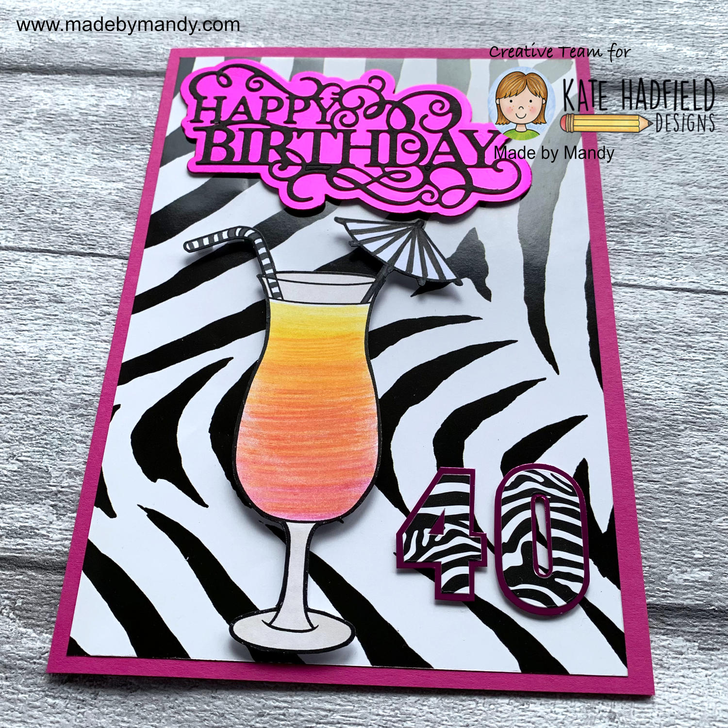 40th Birthday Cocktails by Made By Mandy 40th Birthday Cocktails